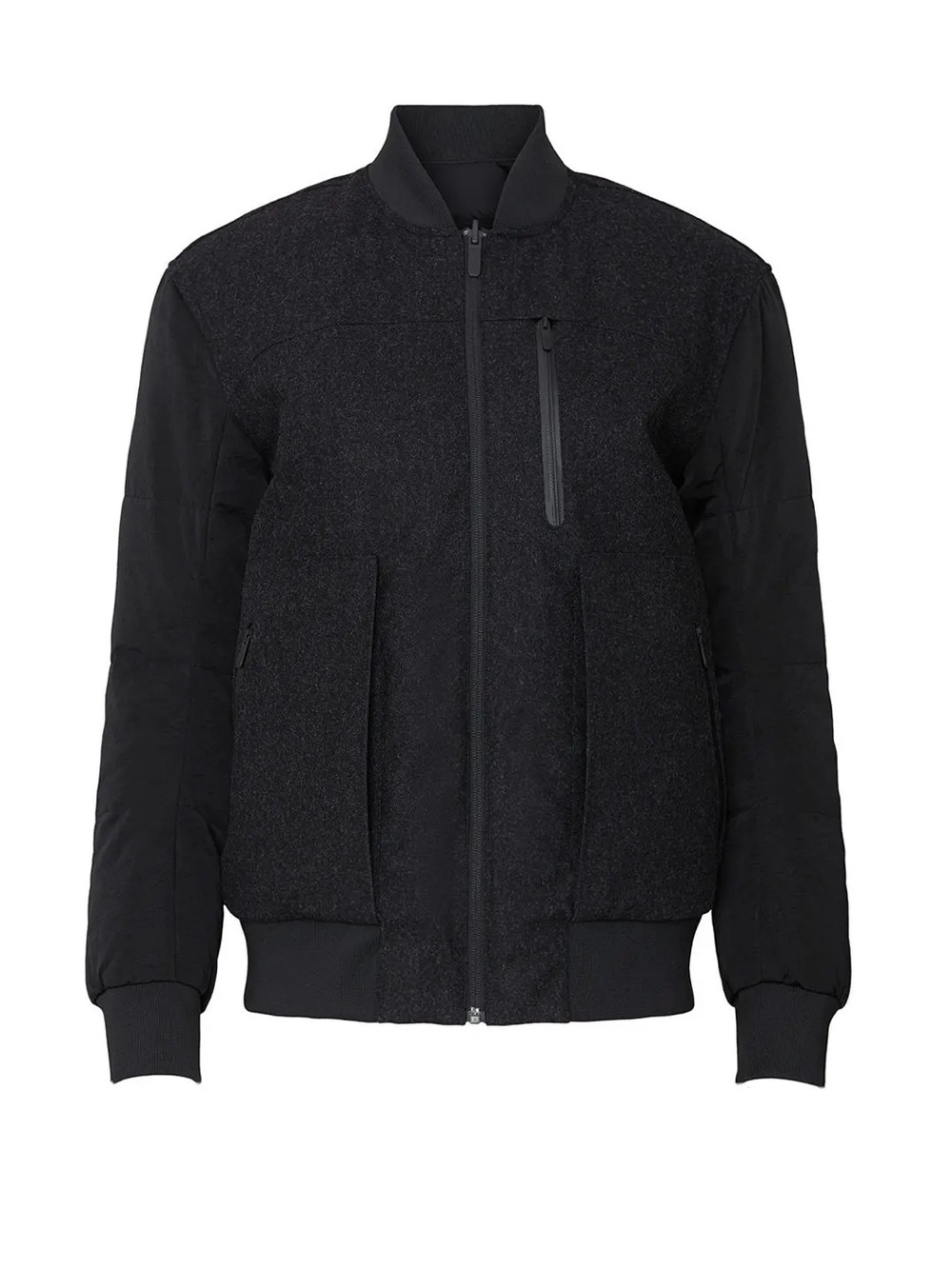 LULULEMON - Roam Far wool bomber reversible down-filled puffer coat